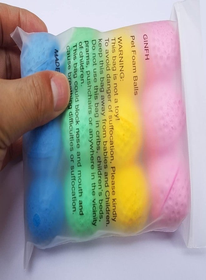 GINFH Cat Foam Ball Cat Sponge Ball Toy Soccer Toy (12Pack) - Image 3
